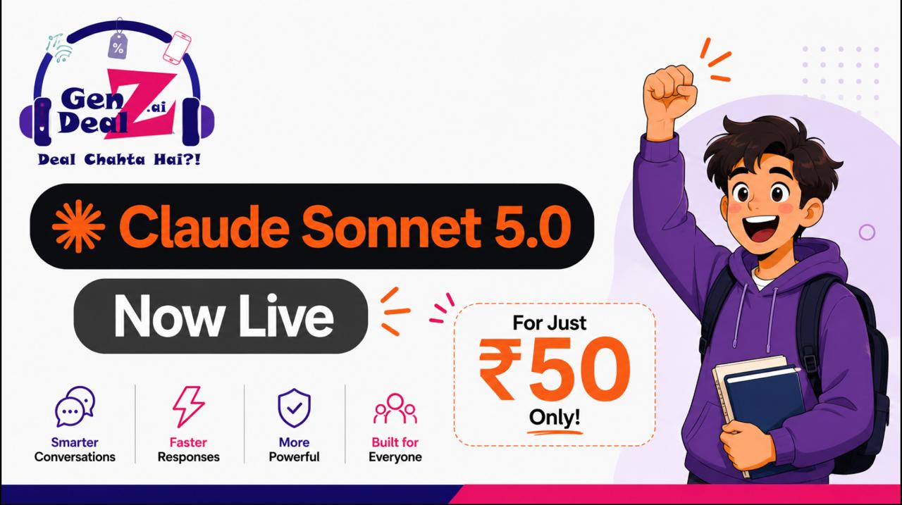 Claude Sonnet 5.0 — Now Live at ₹50